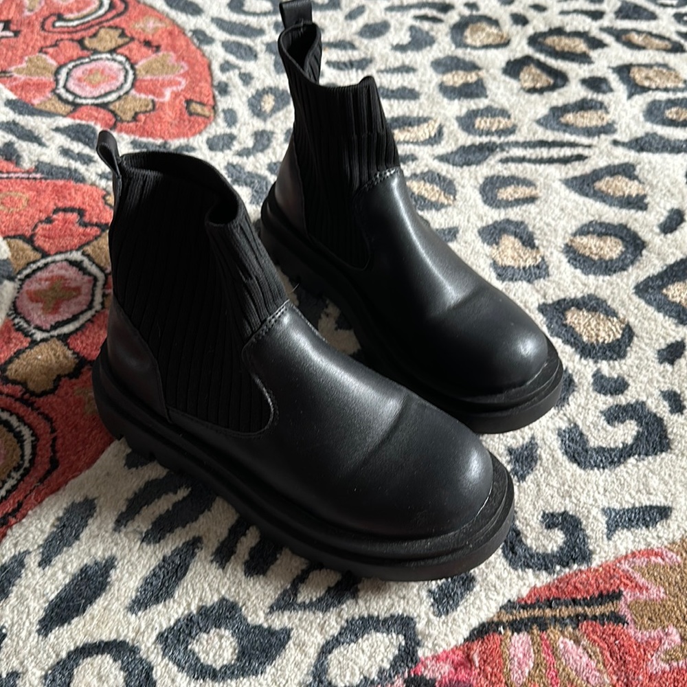 Chunky sock boots